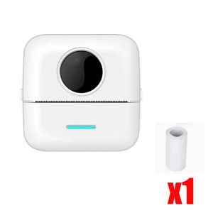 Elecstore <COD>Mini Thermal Printer Bluetooth Portable Mini Pocket Printer Wireless Label Maker Printer Label / Mini Thermal Printer Bluetooth Photo Printer / Peripage A8C (USB+BLUETOOTH)