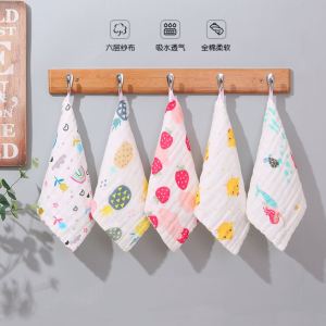 1PC B01]6Layers of Gauze Baby Cotton Soft Handkerchief/Bath/Sapu Tangan/Wash Baby Handkerchief-]29cm x 29cm)[ )