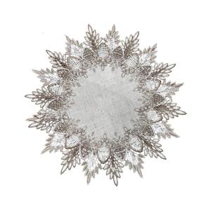 Lace Trimmed Table Mat For Holiday Dinners Long Time Use for Frequent Entertaining