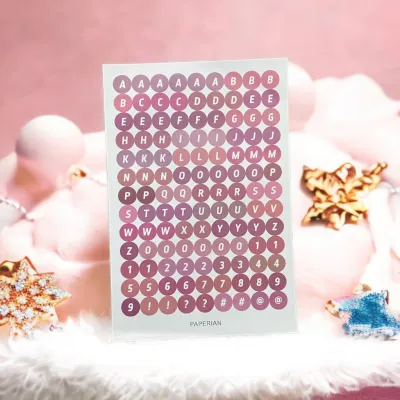 Stiker Huruf Deco Alphabet Untuk Diary Aesthetic Sticker Dekorasi Jurnal Scrapbook Stiker Alat Tulis Simple Hadiah Keyboard
