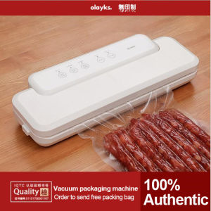 Olayks ที่ปิดผนึกพลาสติกสูญญากาศกระบอกพลาสติกสูญญากาศช่วยเก็บรักษาความสดใหม่สําหรับใช้ในครัวเรือนขนาดเล็กแห้งและเปียก