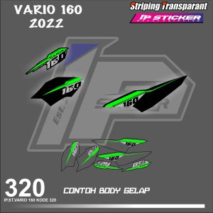 VARIO 160 2022 (COD) STIKER STRIPING MOTOR HONDA VARIO 160  HOLOGRAM DAN TRANSPARAN