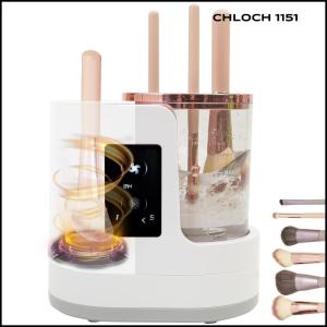 CHLOCH 1151 Automatic 3 IN 1 Makeup Brush Cleaner Machine Portable Electric Cosmetic Brushes Cleaner Tool USB Makeup Brush Cleaner And Dryer for All Makeup Brush Types