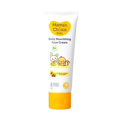 Mamas Choice ครีมทาหน้าเด็ก สูตร Organic บำรุงเพิ่มความชุ่มชื้น อ่อนโยนต่อผิวบอบบาง - Baby Daily Nourishing Face Cream
