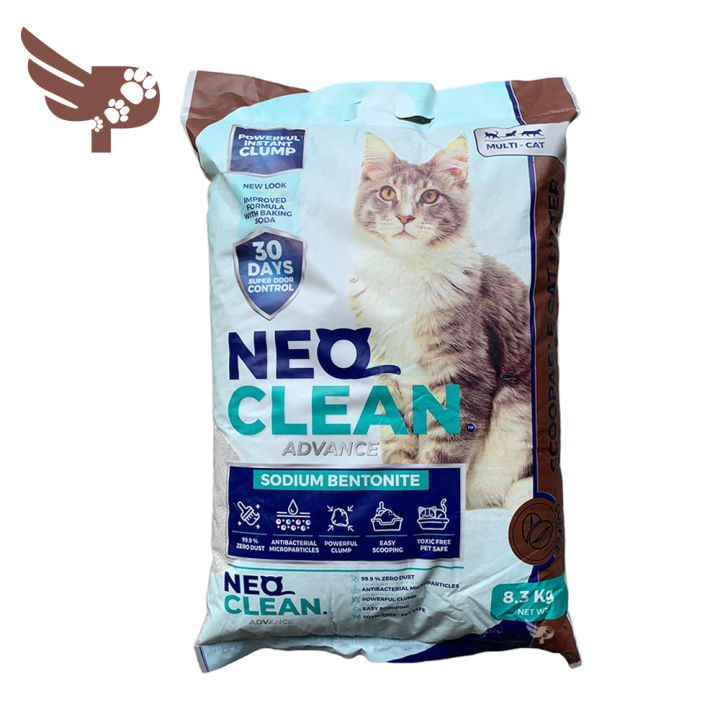 Neo Clean Advance 8.3kg - Sodium Bentonite - Coffee Scent - Clumping ...