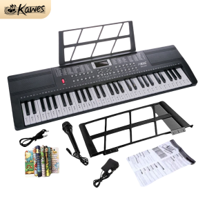 61 Kunci Keyboard Piano dengan X Stand Dibangun Di Speaker Pemula Pemula