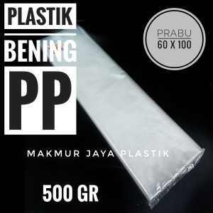 [ PP PRABU 50 X 75 ] KANTONG PLASTIK KEMASAN MAKANAN PP BENING 50 X 75