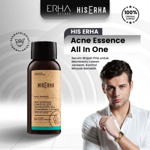 HIS ERHA Gentle Acne Essence 60 ml - Serum Wajah Berjerawat Pria with Zinc Gluconate & Salicylic Acid