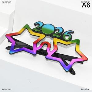 [COD] kunzhan 2026 Number Eyeglasses Happy New Year Glasses Glitter Sunglasses Cosplay Prop Xmas Party Decoration Funny Glasses