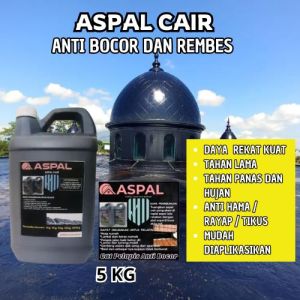 Aspal Cair 5 Kg Original Cat Pelapis Anti Bocor Dan Rembes