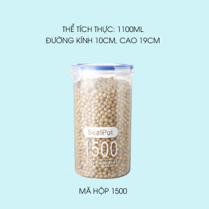 Hộp nhựa có nắp đựng thực phẩm các loại hạt gia vị ngũ cốc có nhiều dung tích tiện DN143