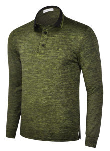 Mens Quick Dry Golf Polo Shirts Long Sleeve Casual Athletic Moisture Wicking Stretch Sports Polo Collar T-Shirts