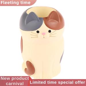 Fleeting time 1Pc Japan Style Glasses Mobile Phone Holder Stationery Desktop Cat Decoration Collectible Home Decor Resin Craft Ornaments