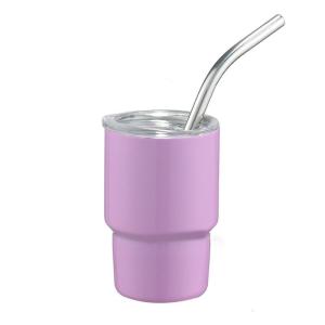 Chân không thép không gỉ Tumbler du lịch cốc có nắp đậy và rơm tái sử dụng 2oz xe cup nhỏ chai nước đá cốc cà phê