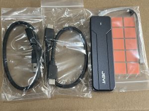 BÁN BOX ĐỌC SSD M.2 NVMe 10Gbps PCIe NGFF FULL NHÔM Aluminum USB 3.2 Gen 2  HANG CHÍNH HÃNG JEYI  kèm 2 dây kết nối