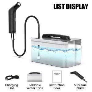 4000mAh Large Battery Portable Camping Shower Outdoor Electric Shower Pump Camping Car Wash