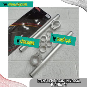 Stang Jepit Motor Full Cnc 15 Derajat For Ninja Satria F RX King Vixion Tiger Cbr Cb150R Sonic Dll