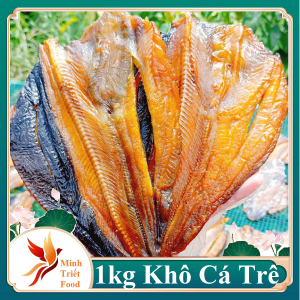 1kg Khô Cá Trê Bỏ Đầu Thịt Nhiều ướp bằng gia vị truyền thống sả ớt muối tiêu- ĐẶC SẢN MINH TRIẾT