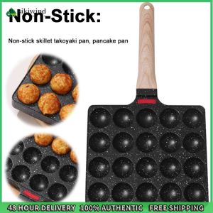 Sikiwind Nonstick Takoyaki Maker 20 Holes Takoyaki Grill Pan Plate Octopus Ball Maker Cooking Grill Baking Pan for Baking Cooking