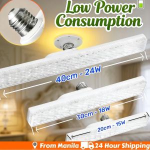 E27 Bulb Crystal LED Light Super Bright High Lumen Strip Panel Indoor Ceiling Household Light