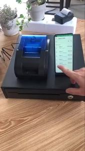 58D - 58mm Thermal Bluetooth Usb Receipt Printer Support Cash Drawer Pos System Printer Cash Drawer Thermal Resit 58mm