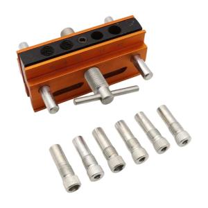Centering Dowel Jig Kits Drill Guide Jig Block for Straight Holes with Drill Bushings Centering Doweling Jig