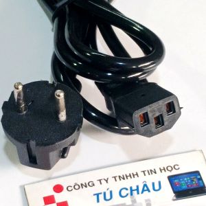 Cáp nguồn máy tính PC dây nồi cơm điện (Chuẩn C13) dài 1.4m / Điện áp AC: 250V