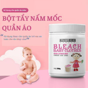 Bột Tẩy Quần Áo Trắng Bột tẩy quần áo Màu Bleach Baby Clothes Lọ Tẩy Quần Áo Đánh Bay Vết Mốc Ố Vàng Không Lo Bị Phai Màu An Toàn