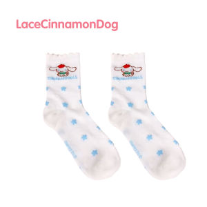 LAKOE Kaos Kaki Renda Anak Motif Sanrio Kaus Kaki Bayi Perempuan 4-15 Tahun