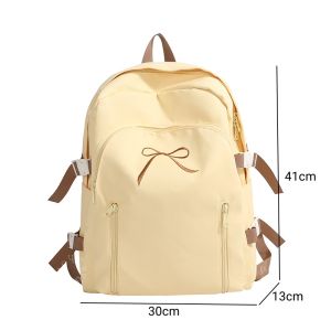 TasBagShop Nylon Backpack Macaron color Women Backpack Travel Bag pack Lightweight Student Schoolbag