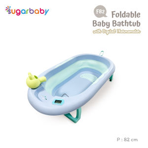 Sugar baby Foldable Baby Bathtub with Digital Thermometer F82/ Sugar Baby Bathtub/Bak Mandi lipat Anak/Bak Mandi Bayi/Perlengkapan Mandi Anak