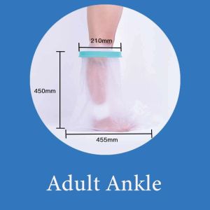 Buzesty 100% Waterproof Cover for Shower Kids Adult Foot Knee Ankle Leg Arm Elbow Cast Covers with Non-Slip Padding Bottom Watertight Cast Protector for Surgery Bandage Dressing Wound Reusable