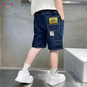 Denim Short for Kids Boys 5-14Y Korean Style Plain Casual Party Middle Maong Pants Jorts for Boys