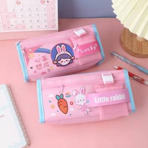 พร้อมส่งกล่องดินสอ กระเป๋าดินสอ กระเป๋าเครื่องเขียน แบบพับ จุเยอะ