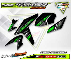 STICKER LIST VARIASI MOTOR YAMAHA VIXION ADVANCE - 150 TYPE 2 / STRIPING VARIASI MOTOR YAMAHA VIXION ADVANCE - 150 TYPE 2
