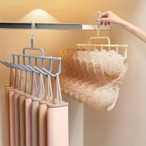 8 Hooks Hat Storage Hanger Multi-purpose Clothes Hanger Seamless Underwear Scarf Belt Camisole Hanger