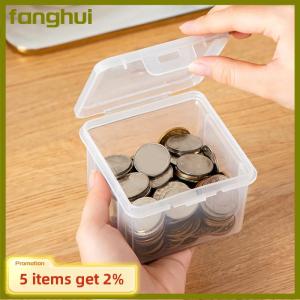 fanghui Portable Storage Box Paper Money Album Currency Case Storage Collection Boxes Holder Transparent Plastic Case