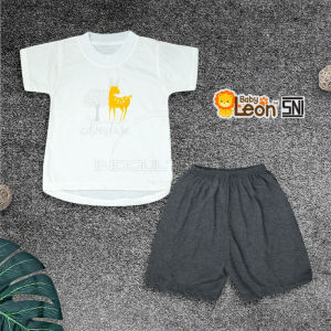 1Pcs Setelan Baju + Celana Pendek Bayi 1-3 Tahun NEW MOTIF BABY LEON Baju Bayi Baru Lahir 100% COTTON Baju Tidur Bayi Atasan Kaos Bayi Pakaian Bayi Celana Pendek Celana Panjang Bayi Celana Bayi Baru Lahir Perlengkapan Bayi Baru Lahir Newborn SBJ-70SK