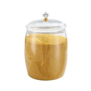 NOBLELUX Insect-Proof Transparent Bucket Wide Mouth Moisture-Proof Canister Jar Durable Food Grade Sealed Can Home