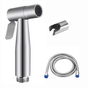 HENRYQ High Pressure Handheld Bidet Sprayer Set Stainless Steel Adjustable Women Washer Sprinklers Multifunctional Self Cleaning Baby Diaper Cleaner Toilet