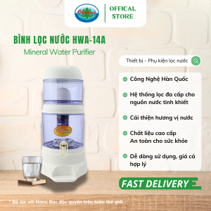 Bình Lọc Nước Ohiama Mineral Water Purifier HMW 14A 14 Lit - Nấm Sứ Ceramic và Lõi Lọc 5 Tầng