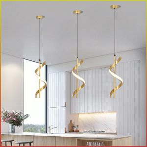 Lighting Soft Light Effect Spiral Home Chandelier Modern Uncomplicated High Beam Elegant Lighting Ambiance