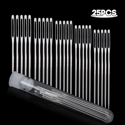 25Pcs Hand Stitching Needles Large Eye Sewing Needles for Cross Stitch Sewing Tools