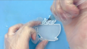 Coffee Cup Shaped Mold Keychain Silicone Mold Epoxy Resin Casting Mould for DIY Craft Decoration Polymer Clay Pendant