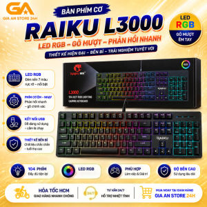 Bàn Phím Cơ Gaming RAIKU L3000 Blue Switch LED RGB Dành Cho Game Thủ - GAGROUP