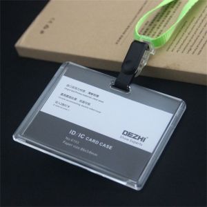 BAGUO Có thể điều chỉnh Ví đựng thẻ ID Nhận dạng công việc Thẻ nhân viên Bìa thẻ tên Thẻ huy hiệu Thẻ ngân hàng Ví đựng danh thiếp Đồ dùng văn phòng