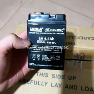 [6V4.5Ah] Ắc Quy 6V SUNCA Xe Điện Trẻ Em | Ắc quy chì khô 6V4.5Ah Chính hãng SUNCA | Xe điện Quạt tích điện & Cân điện tử
