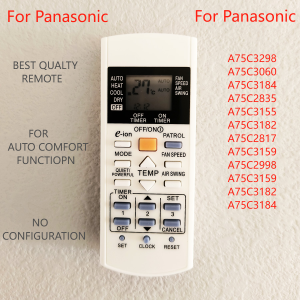For Panasonic Aircon Remote Control (Patrol Function) Panasonic Remote Control Controller For A75C3298 A75C3060 A75C3182 A75C2817 A75C3182 A75C2913（24-5-28）
