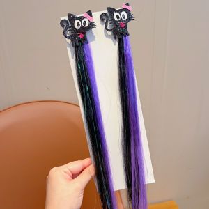 MISSLADY 1/2/3 Pair Gradient Colored Womens Halloween Hair Clips Gothic Style Wig Piece Halloween Wig Hairpins Halloween Decorations Hair Additions Party Atmosphere Headwear Girls