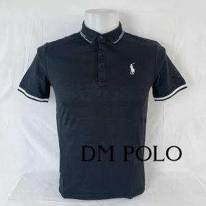 MUMA Mens Summer Short Sleeve T-shirt Mens Mid Youth Ice Silk Casual POLO Shirt Business Polo T-shirt #01179
